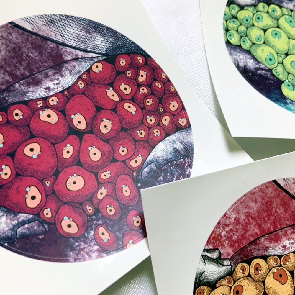 PEGATINAS CIRCULARES QUEIXO