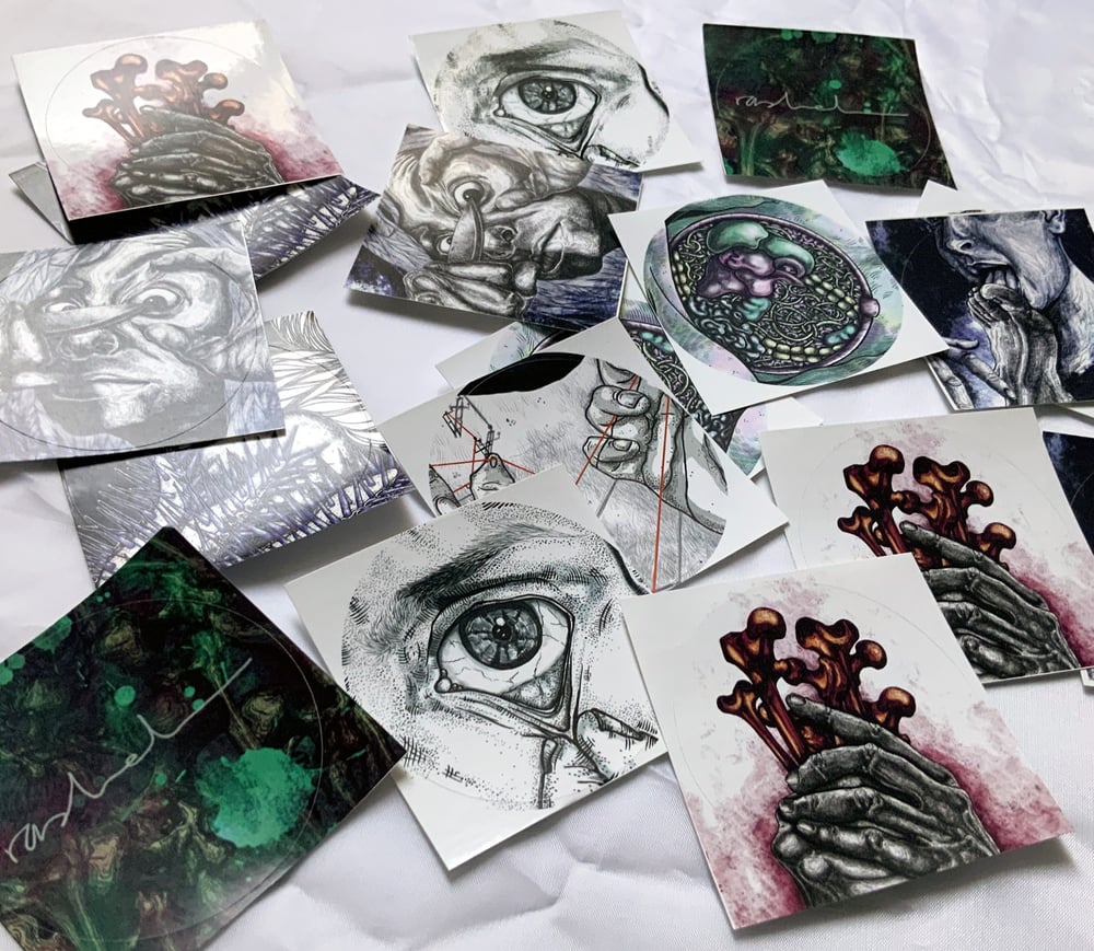 PACK DE 6 PEGATINAS CIRCULARES