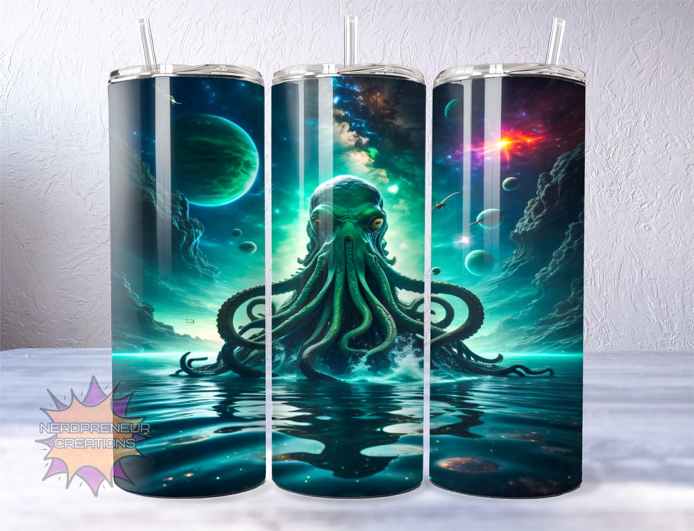 Image of 20 oz Cthulhu Skinny Tumbler