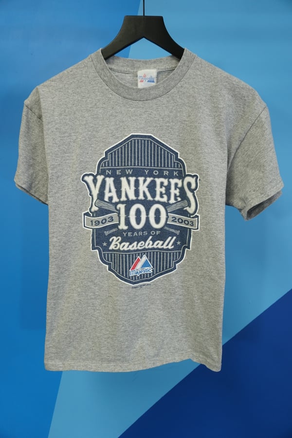Image of (M) 2003 New York Yankees 100th Anniversary T-Shirt
