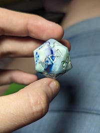 Image 3 of Sea Foam Death Save D20 Single