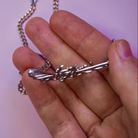 Image 4 of Beetle Necklace - Old School Tattoo Inspired - Stainless Steel Necklace