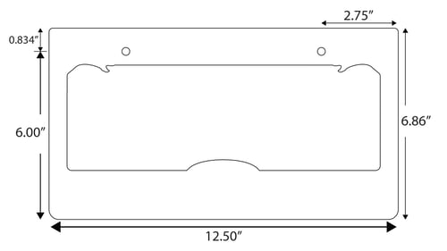 Image of Cemetery Gates plate frame