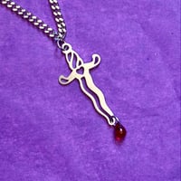 Image 1 of Dagger Necklace - Old School Tattoo Inspired - Stainless Steel Necklace