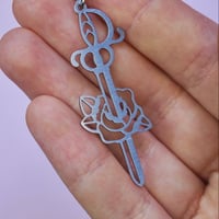 Image 3 of Sword Earring (1) - Old School Tattoo Inspired - Stainless Steel Earring
