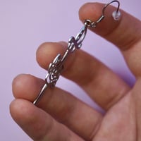 Image 4 of Sword Earring (1) - Old School Tattoo Inspired - Stainless Steel Earring