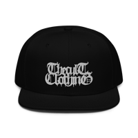 Image 1 of SALE: THE CULT CLOTHING' EMBROIDERED SNAPBACK (BLACK)