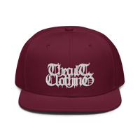 Image 1 of SALE: 'THE CULT CLOTHING' EMBROIDERED SNAPBACK (MAROON)