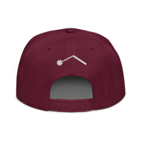 Image 2 of SALE: 'THE CULT CLOTHING' EMBROIDERED SNAPBACK (MAROON)