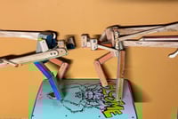 Image 3 of Akimbo Block’em Pop’em WoodBots with Weapon set of 4