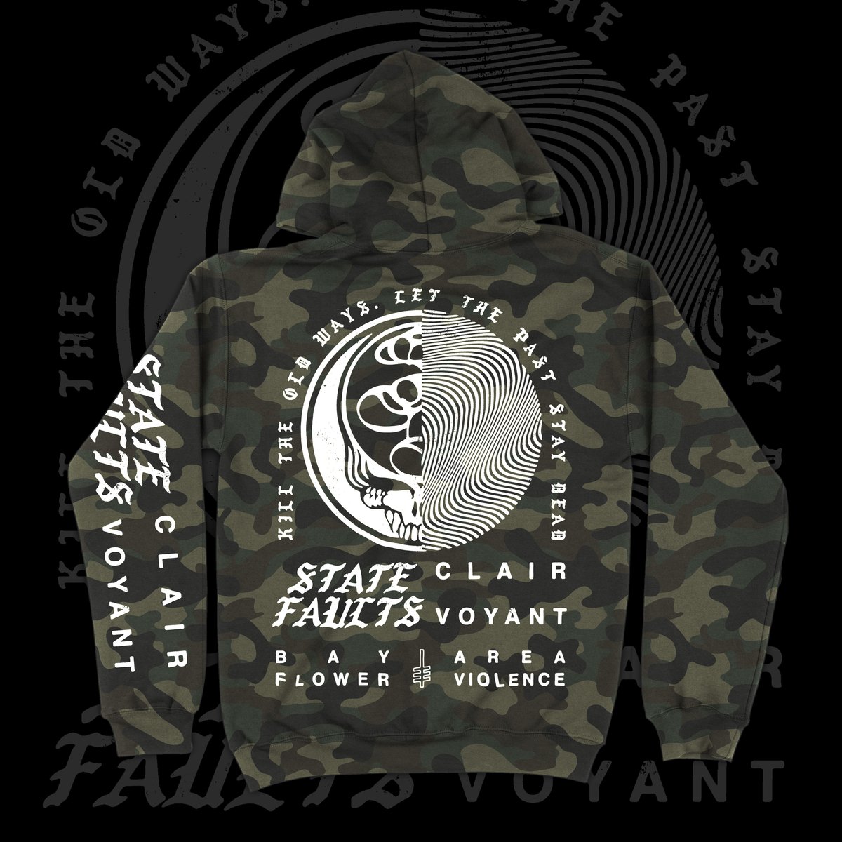 Image of "Stay Dead" Camo Pullover Hoodie