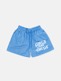 GIRLS ARE DRUGS® MESH SHORTS - LIGHT BLUE
