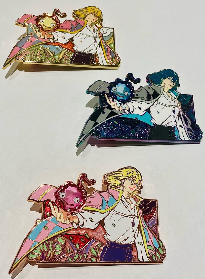Image of Zany Howl's Moving Castle Enamel Pin [IN HANDS]