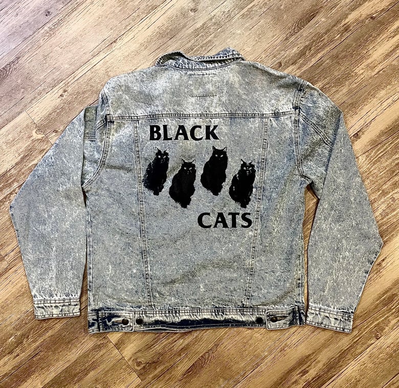 Image of Black Cats Denim Jacket 