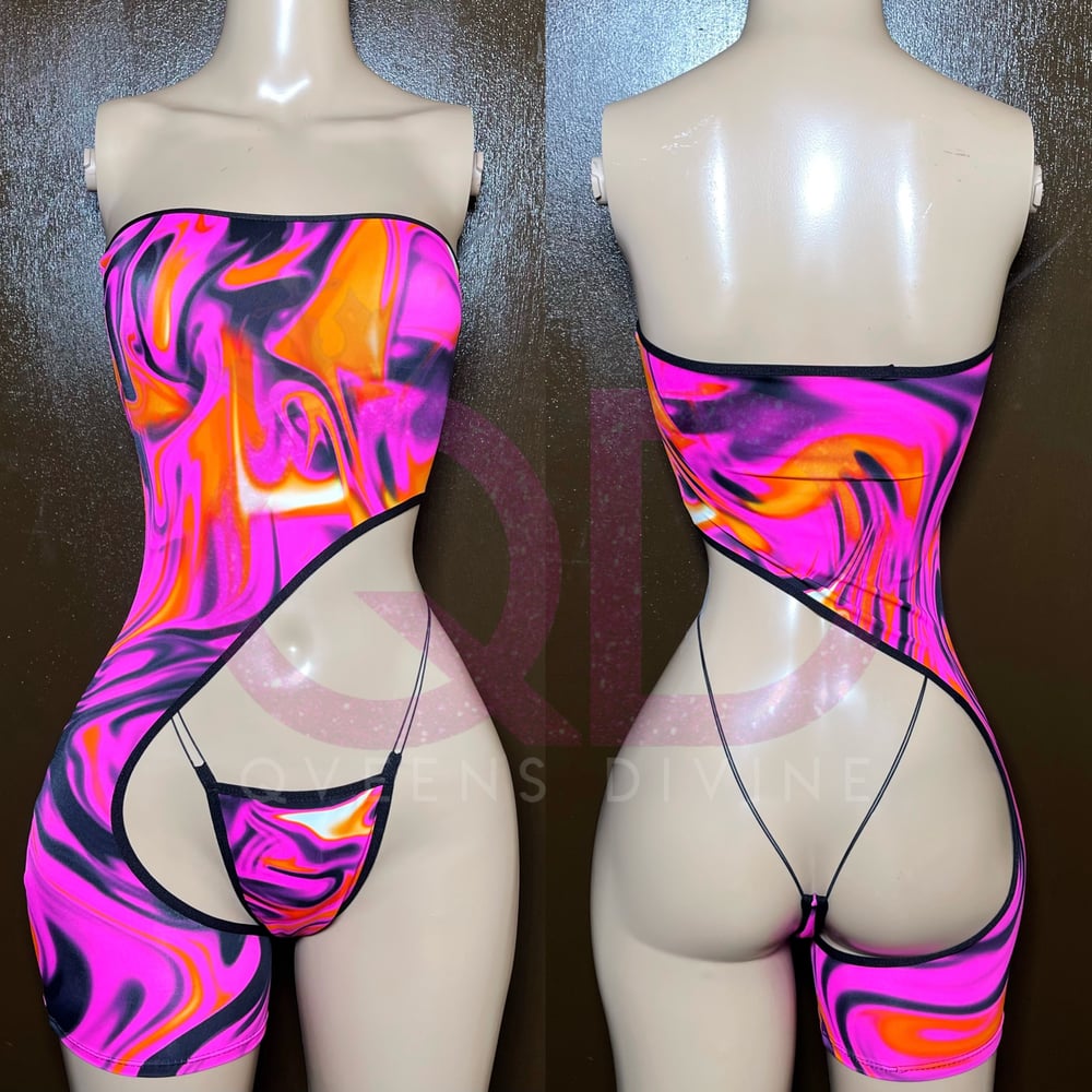 Image of Pink Marble Romper