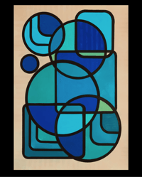 Image 4 of 'Immersed’ Acrylic Painting on Paper Unframed