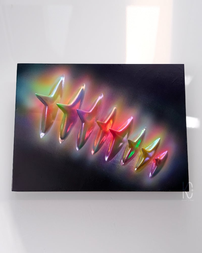 Image of STAR-LINKED ✧ Original 3D Mixed Media Painting