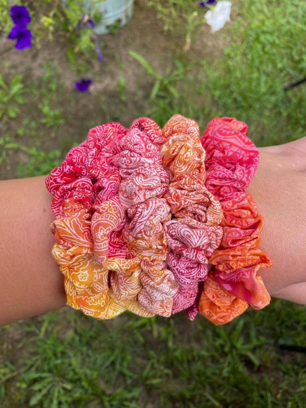 Tie Dye Scrunchie (Warm Colors)