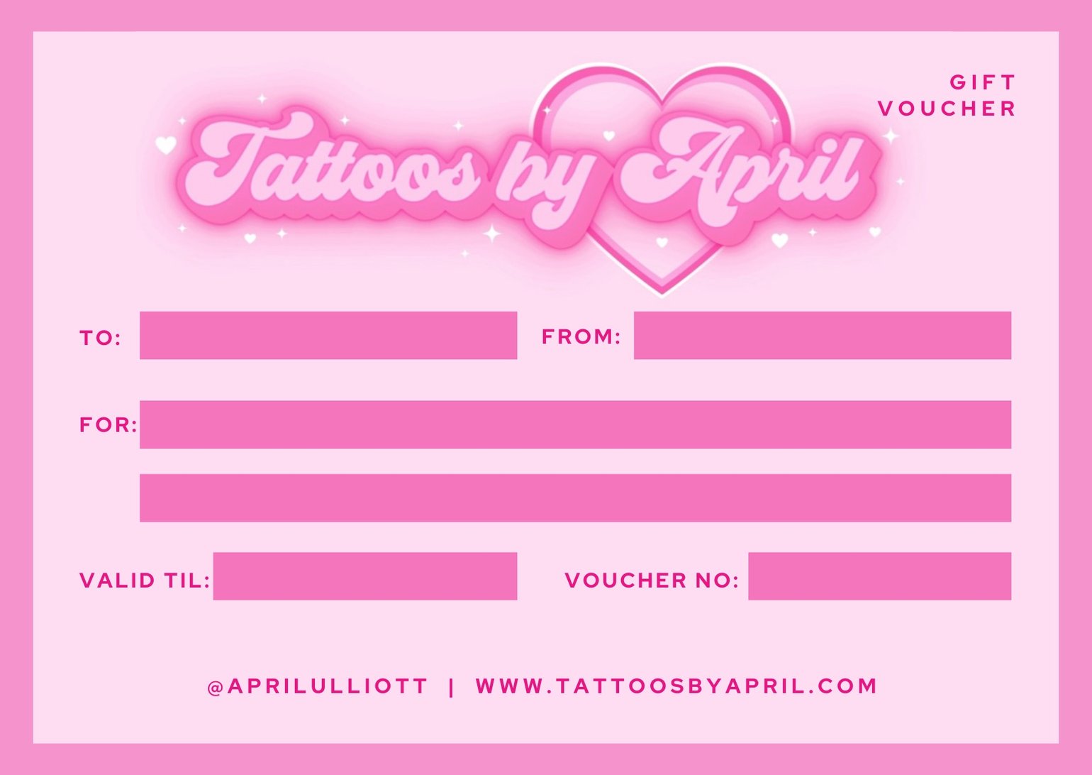 Image of TATTOO VOUCHERS