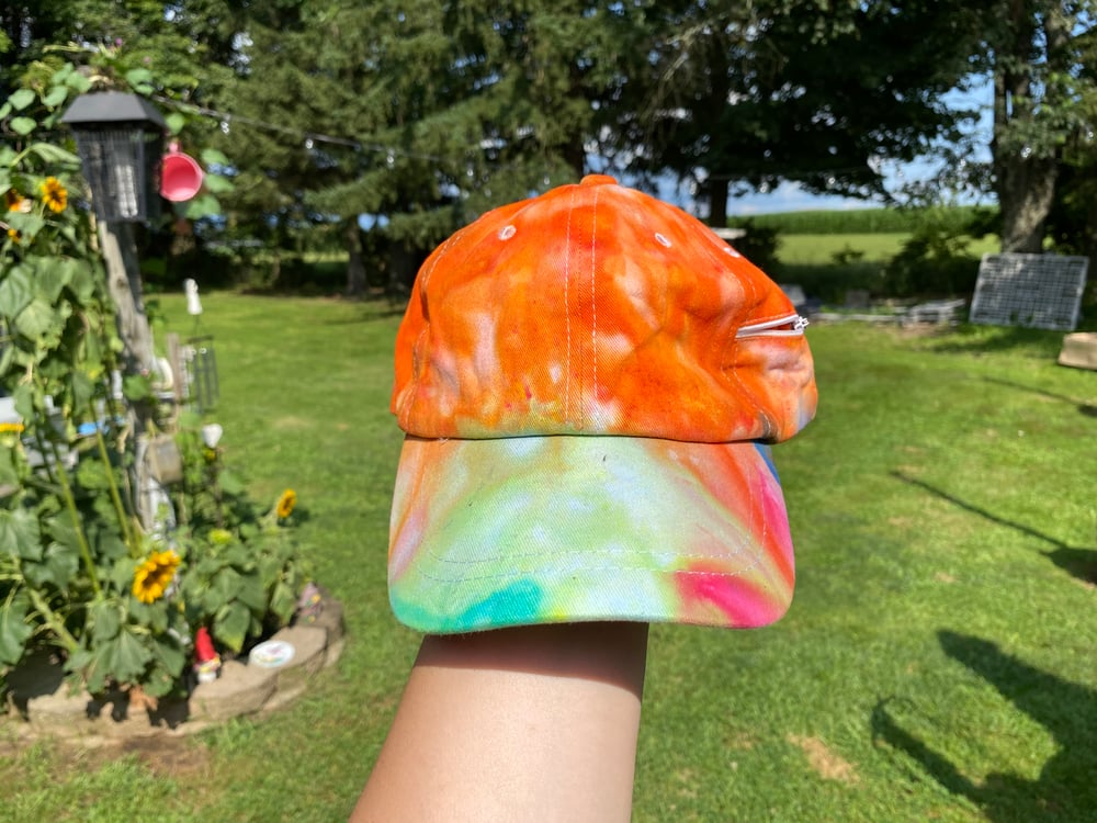 Tie Dye Cap with Side Pocket