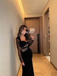Image 4 of Customized Matching Chinese Style Jersey Pleat Lace Mermaid V-neck Long Dresses Bespoke Occasion Dre