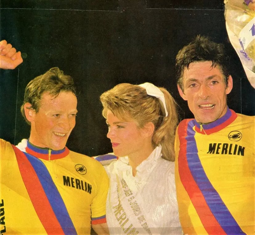Francesco Moser - 1984 - Six Days of Paris - Leader’s jersey