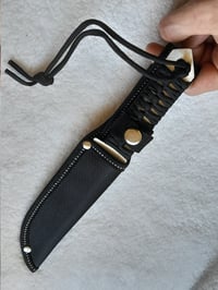 Image 4 of Outdoor Survival 250 mm Stainless Steel Fixed Knife with Nylon Sheath