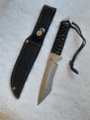 Outdoor Survival 250 mm Stainless Steel Fixed Knife with Nylon Sheath