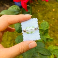 Image 3 of Tulip (Sunshine Yellow) Stamp Brooch