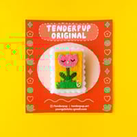 Image 1 of Tulip (Sunshine Yellow) Stamp Brooch