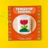 Image 1 of Tulip (Light Yellow) Stamp Brooch