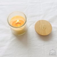Handmade Beeswax Candle Unscented Air Purifying  4oz