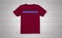 ANSIA E DISAGIO BORDEAUX/LIGHT BLUE T-SHIRT