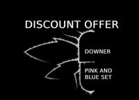 2 DOWNER 2001 S/T LP (PINK AND BLUE RECORDS)