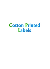 Cotton printed labels
