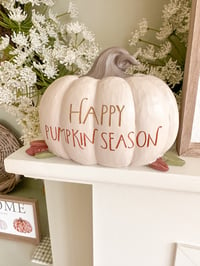 Image 1 of SALE! Happy Pumpkin Season Pumpkin