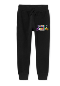 Toddler Family Matters Ransom Logo Joggers - Black