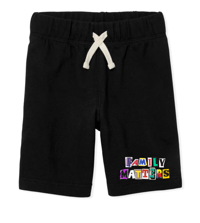 Toddler Family Matters Ransom Logo Shorts - Black