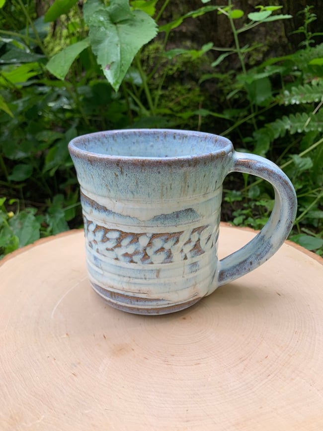 Creamy Whitish-blue Mug