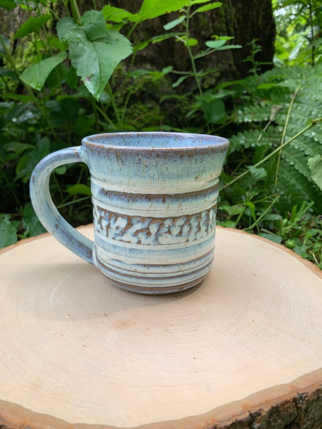 Creamy Whitish-blue Mug