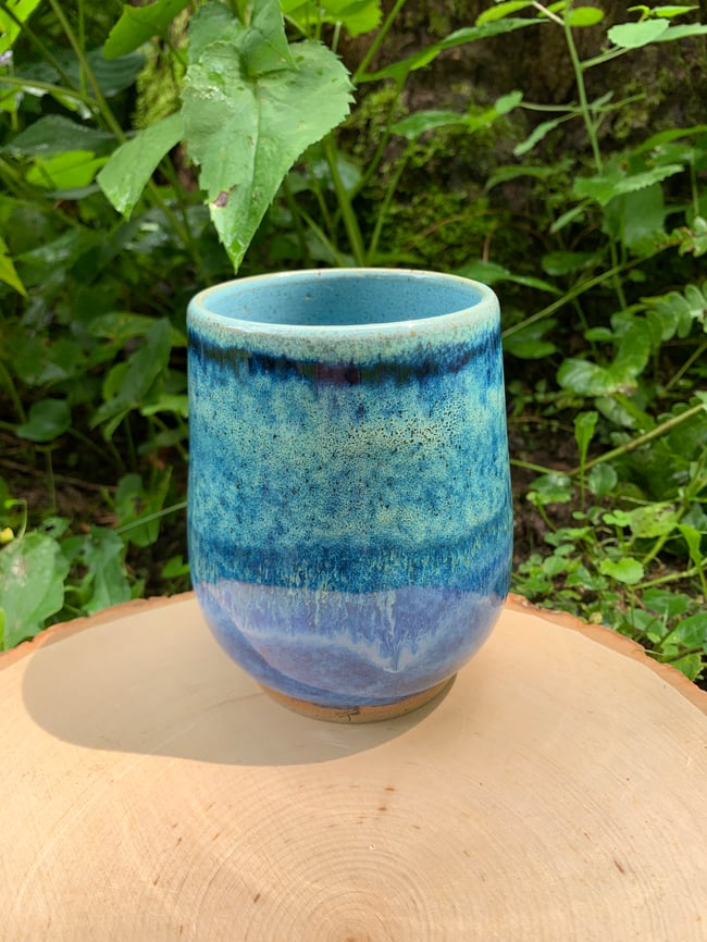 Blue Melty Tumbler