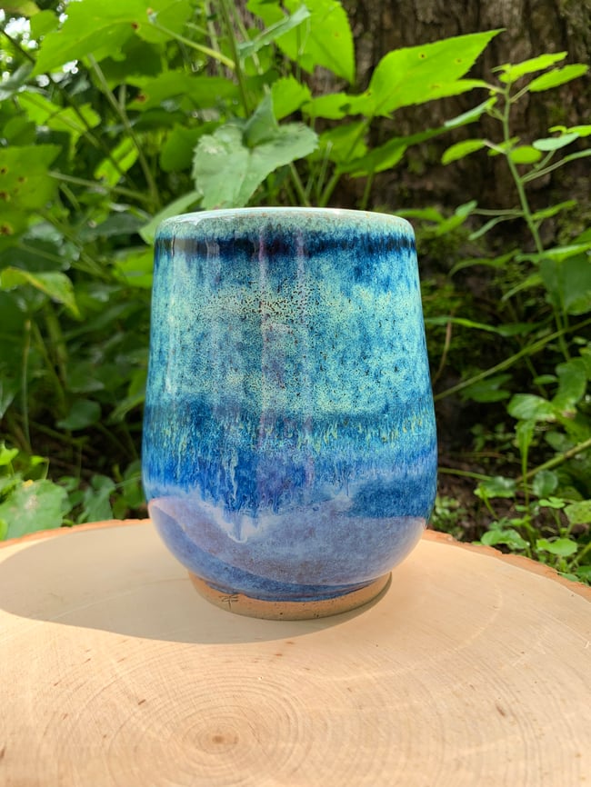 Blue Melty Tumbler