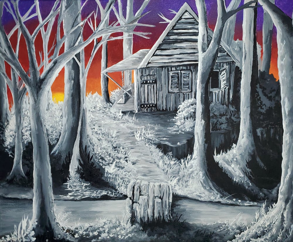 Image of Cottage in the Woods painting 