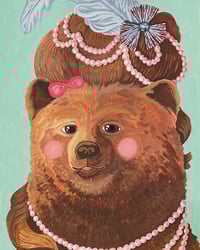 Image 2 of Original Gouache Painting Bearie Antoinette 