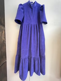 Image 1 of Ella kjole i blå fløjl (xs-xxl)