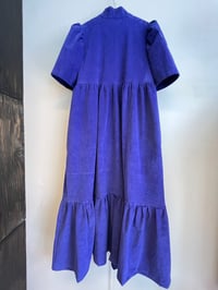 Image 2 of Ella kjole i blå fløjl (xs-xxl)