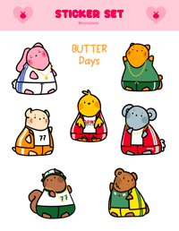 Image 1 of [STICKERS] Butter Days Set