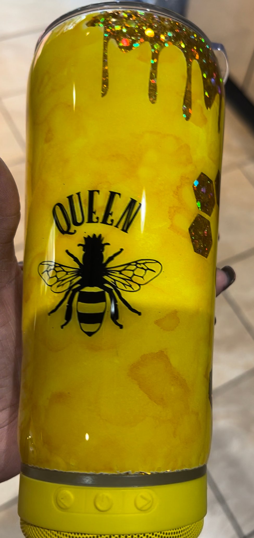 Image of Queen B Honey Comb Tumbler