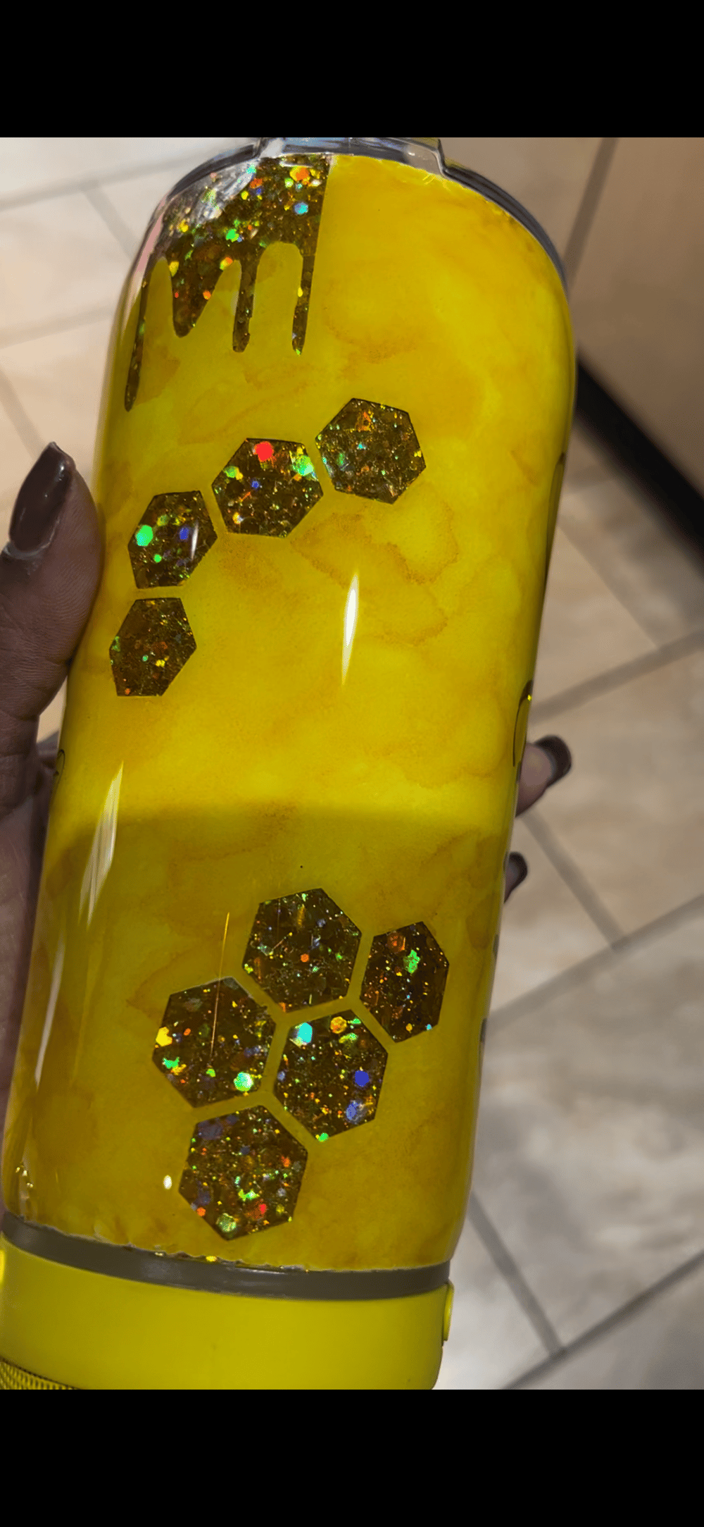 Image of Queen B Honey Comb Tumbler
