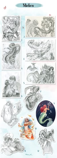 Image 5 of  Stickers mermaids 2023